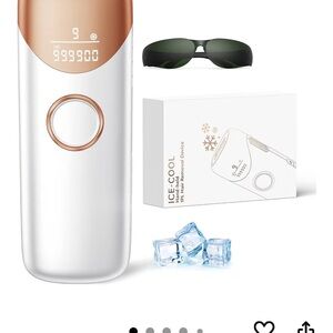 Ice-Cool Hair Removal Device - White & Rose Gold